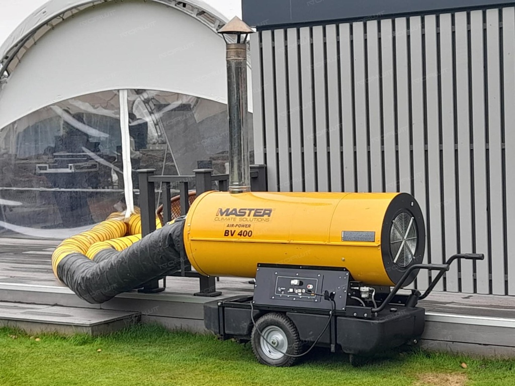 Nagrzewnica olejowa z odprowadzeniem spalin Master BV 400