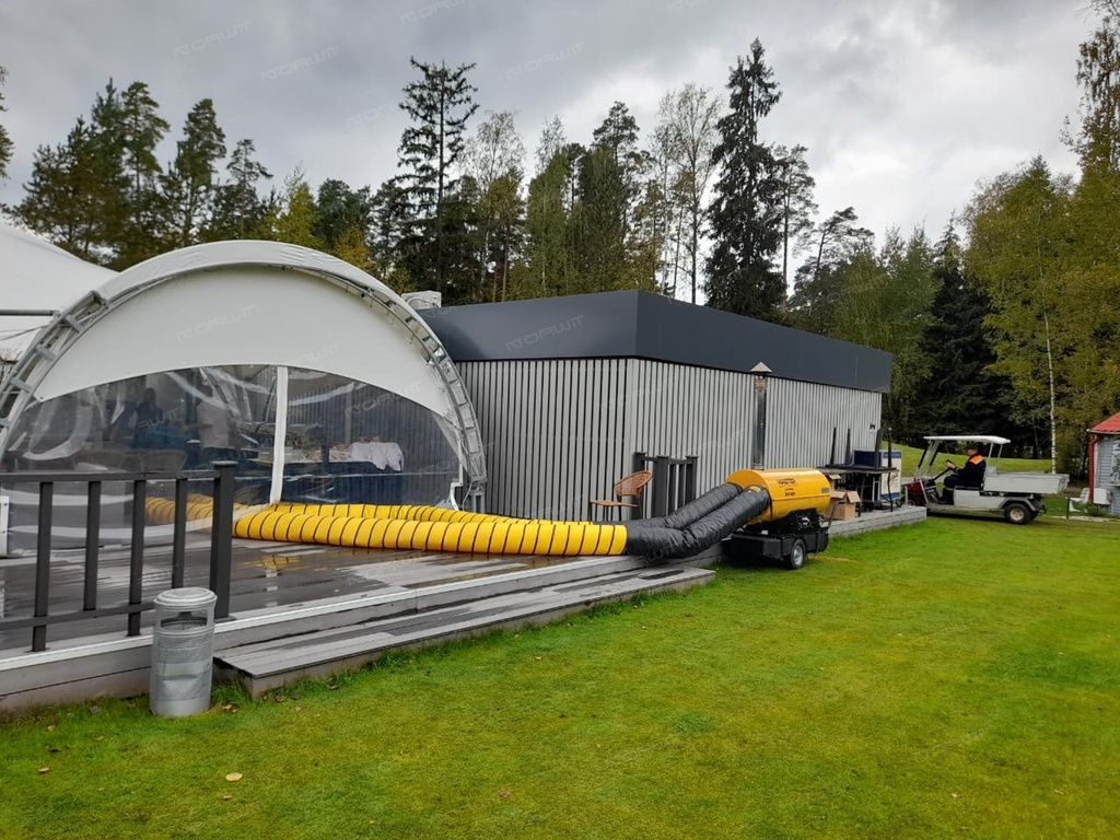 Nagrzewnica olejowa z odprowadzeniem spalin Master BV 400