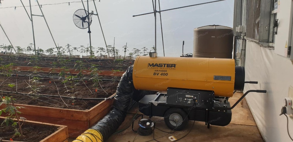 Nagrzewnica olejowa z odprowadzeniem spalin Master BV 400