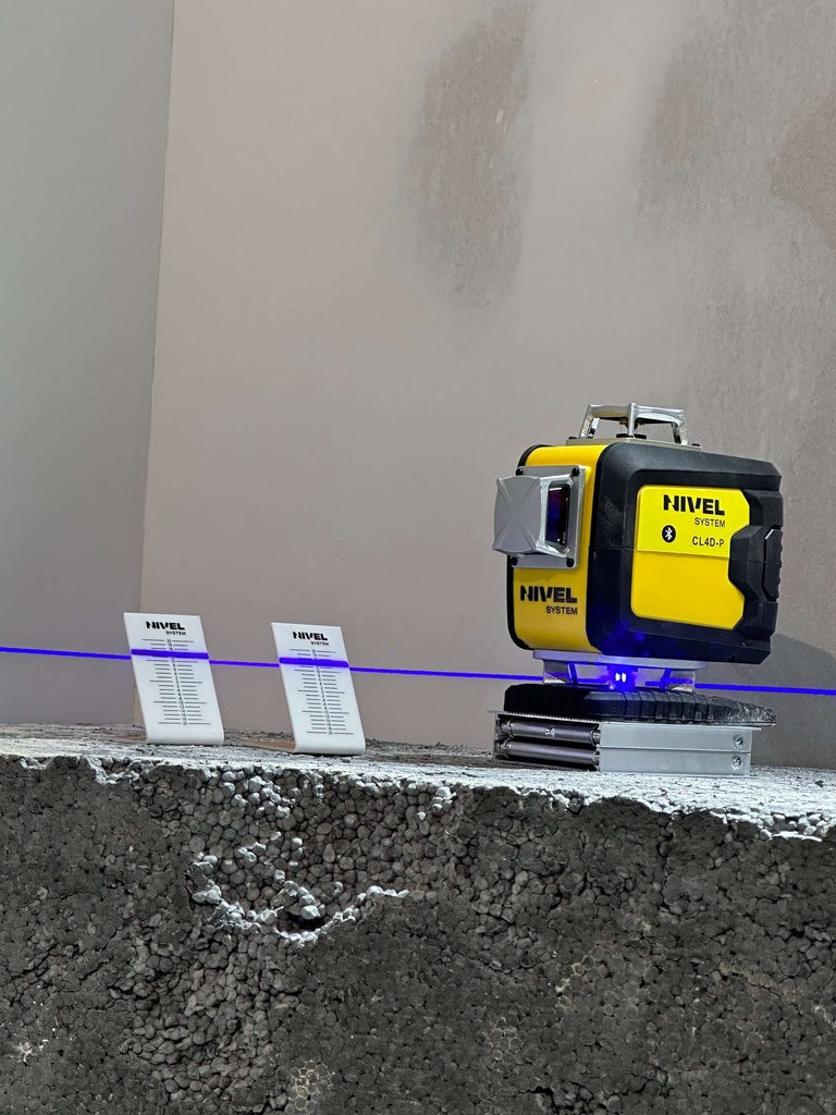 ZESTAW Laser krzyżowy Nivel System CL4D-P fioletowy + tyczka LP-36