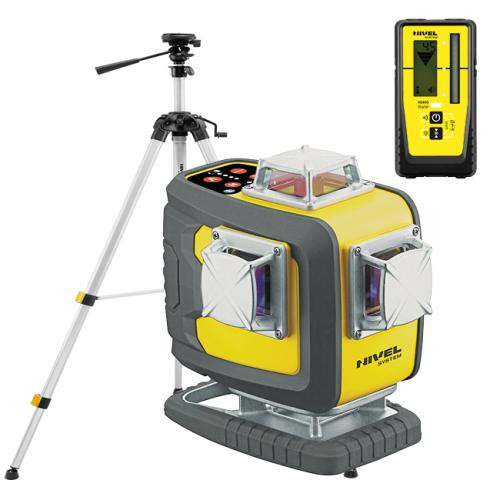 ZESTAW Laser krzyżowy Nivel System CL4D-R czerwony + statyw SJJM1EX + odbiornik CLS-300