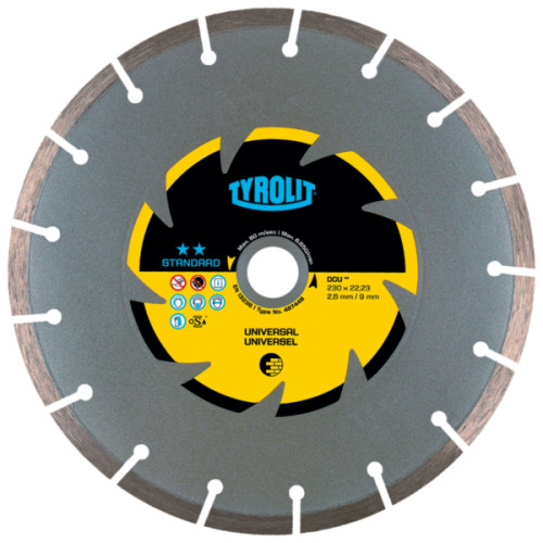 Tarcza diamentowa TYROLIT STANDARD DCU 150 X 2,6 MM