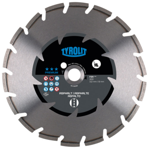 Tarcza diamentowa TYROLIT PREMIUM FSA 350 X 3,2 MM