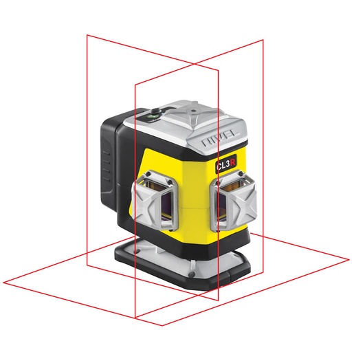[CL3R-zestaw 2] ZESTAW Laser krzyżowy Nivel System CL3R czerwony + statyw SJJM1EX