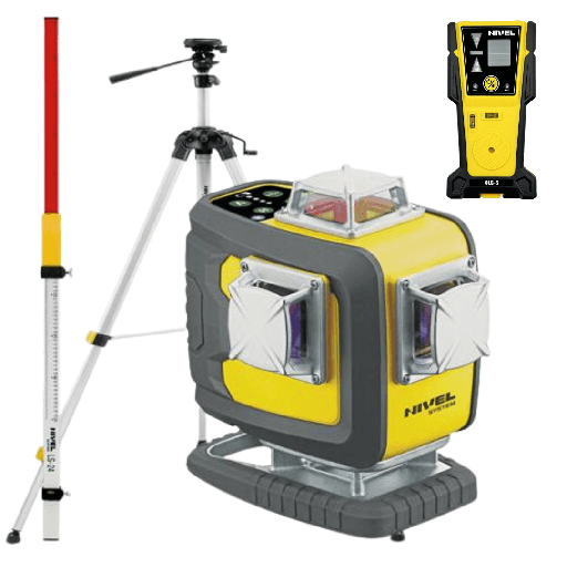 [CL4D-G-zestaw5] Laser budowlany Nivel System CL4D-G - ZESTAW statyw SJJ-M1 EX czujnik CLS-5 + łata LS-24