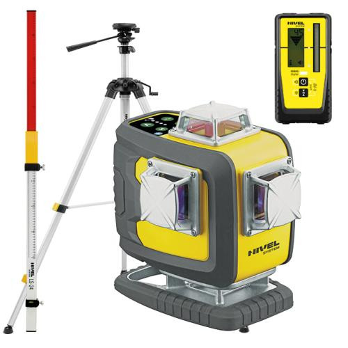 [CL4D-G-zestaw6] Laser budowlany Nivel System CL4D-G - ZESTAW statyw SJJ-M1 EX czujnik CLS-300 + łata LS-24